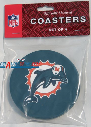 NFL Miami Dolphins Coasters (4 Pack)
