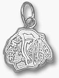 Chicago Blackhawks 'Blackhawks Head Logo' 5/16' Pendant - Sterling Silver Jewelry