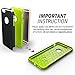 Caseology Sleek Armor for iPhone 6S Plus Case (2015) / iPhone 6 Plus Case (2014) - Slim Fit Armor - Black/Lime