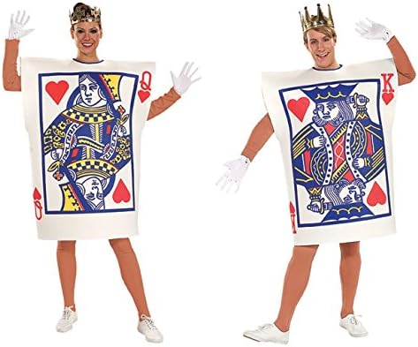 COUPLES KING AND QUEEN OF HEARTS ADULT HALLOWEEN COSTUME