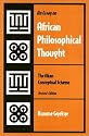 An Essay on African Philosophical Thought: The Akan Conceptual Scheme