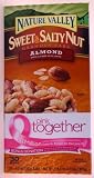 Almond Butter - Natural Valley Sweet and Salty Nut Granola Bars - almond dipped in almond butter coating - 30 / 1.2 oz. bars