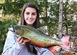 Giant Taxidermy 24" Fiberglass Brook Trout Fish Mount