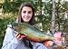 Giant Taxidermy 24" Fiberglass Brook Trout Fish Mount