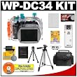 Canon WP-DC34 Waterproof Underwater Housing Case with Battery + Case + Tripod + Accessory Kit for PowerShot G11 Digital Camera