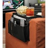 6 Pocket Sofa Couch Arm Rest Organizer with Table-Top, 18x7 inch