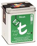 Dilmah Naturally Minty Ceylon Pekoe Tea, 20-Count Luxury Leaf T-Bags, 1.76-Ounce Tins (Pack of 2)