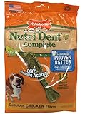 Nylabone Nutri Dent Medium Chicken Flavored Bone Dog Treats, 18 Count