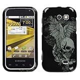Skull Wing Print Protector Case Cover for Samsung Transform M920