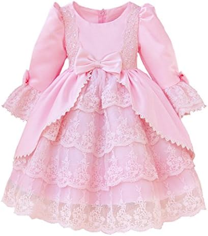 Grils Princess Lace Costume Dress (5-6years, pink)