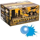 WPN Weapons Grade Paintballs - Case 2000 - Blue Shell - Blue Fill