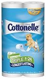 Kleenex Cottonelle Triple Roll, 462 Sheets, 8 Packs (Pack of 6)