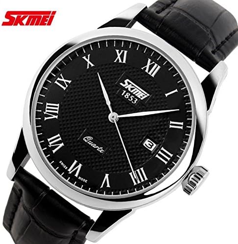SunShine Day 2015 New Fashion Skmei Brand Design Dress Military Men Male Clock Calendar Casual Genuine Leather Cool Wrist Quartz Luxury Watch