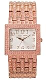 Betsey Johnson Women's Rose Gold Stone Watch #BJ4126