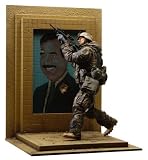U.S. Army 3rd I.D. Action Figure w Bullet Riddled Saddam Hussein Mosaic Base by Dusty Trail Toys
