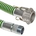 Goodyear EP Green Hornet XF Rubber Suction/Discharge Hose Assembly, Aluminum Cam And Groove Female x Steel NPT Male Couplings