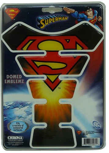  Lethal Threat YSLT70071 Superman Logo Tank Pad for All Sportbikes