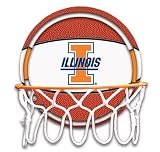 University of Illinois Fighting Illini Neon Pebble Leather Basketball Hoop