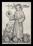 Master of the Balaam (St. Bernardine of Siena) Black Wood-Mounted Art Poster Print - 13