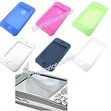 Silicone Skin Cover for Apple Iphone Mp3 Player + Screen Protector Kit for Apple Iphone + Cloth