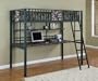 POWELL - Cameron Twin Size Study Loft Bunk Bed - Item 335-119