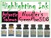 Noodlers Fountain Pen Highlighter Ink - Atlantic Salmon (Pink Magenta)