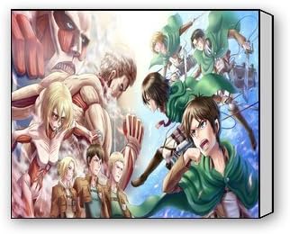 ArtShop Gallery Wrapped Japanese Anime Attack On Titan Custom Modern Art Painting Wall Decor Canvas Print
