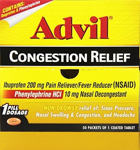 Advil Congestion Relief Tablets, 50 Count by Advil Congestion Relief
