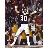 Steiner Sports NFL Phil McConkey SB XXI Touchdown Celebration Arms Raised Autographed 8-by-10-Inch Photograph
