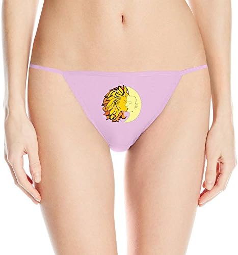 Donny Sun Love Moon T Font For Women G-string Briefs Bikini Size M Pink