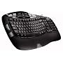 Logitech Wave USB Tastatur schnurgebunden schwarz von Logitech