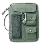 Olive green bible cover w/Compass XL