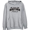 Sweatshirt Heather Gray " Attitude Haitian " Haiti Country