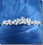 Flower Girl Tiara Comb With Crystal Flowers and Leaves C5235