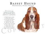 Basset Hound Human Trainer Mouse Pad Dog Mousepad