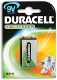 Electronics : Duracell Battery Rechargeable Accu NiMH 9v Ref 15036495