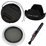 GTMax 67mm Flower Tulip Lens Hood + Camera Circular Polarizer Filter (CPL)  ....