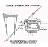Cadillac Catera Dash Trim Kit 97-99 - 7 pieces - Marble Wood (3-221)