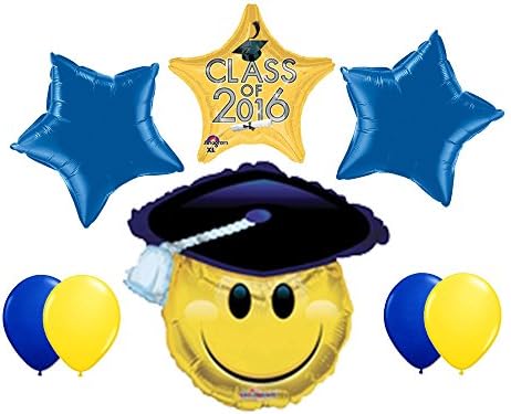 Smiley Grad Class of 2016 Balloon Bouquet
