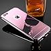 iPhone 6S Plus Case,Roybens Luxury 2 in 1 [Air Aluminum Bumper + Acrylic Back Plate] Back mirror Anti-Scratch Case Cover for Apple iPhone 6/6S Plus 5.5
