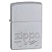 Zippo Scroll Satin Chrome Lighter