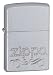 Zippo Scroll Satin Chrome Lighter