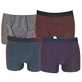4 er PACK Boxershorts mit Nadelstreifen von Hombre. Baumwolle in 4 Gr��en
