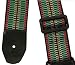 Johnson 2'' Webbed Nylon Value Strap for Electric Guitar - Green, Red and Yellow