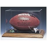 Casework Arizona Cardinals Simulated Wood Base Football Display Case
