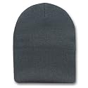 New Solid Winter Beanie (Comes In Many Different Colors), Charcoal