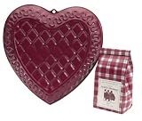 Nordic Ware Fancy Heart Baking Pan with Brownie Mix