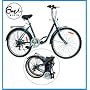 Avelo Folding Bicycle - 24 inch wheels - Six speed gears