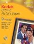 Kodak 8892796 Ultima Picture Paper, Glossy (8.5x11, 40 Sheets)