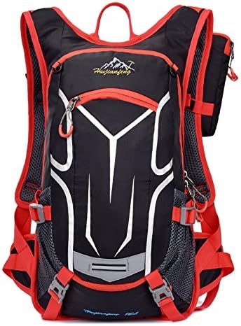 Cute CatiA Professional Cycling Package Multifunction Outdoor Riding Backpack Mountaineering Bags Biking Cycling Traveling Camping Hiking outdoor travel backpack 18L (Red)